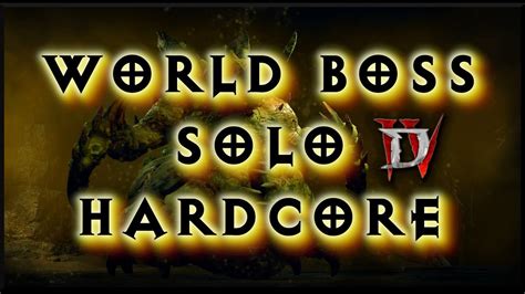 Diablo WORLD BOSS SOLO Hardcore Sorceress YouTube