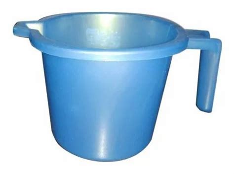 Pride Blue Plain Plastic Bath Mug For Bathroom At Rs Piece In