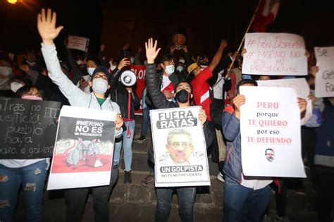 Marcha Nacional Contra Manuel Merino Se Realiza De Manera Pacífica Cusco Fotos Vacancia