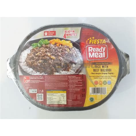 Jual Fiesta Ready Meal Beef Bulgogi With Rice Indonesiashopee Indonesia