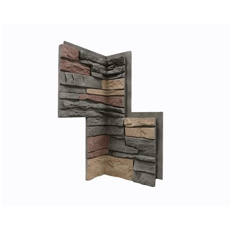 Genstone Stacked Stone Stratford 24 In X 12 In Faux Stone Siding Inside Corner Panel G2stic