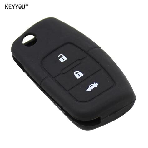 3 Button Silicone Car Key Remote Cover Case For Ford Fiesta Focus 2