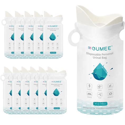 Snapklik OUMEE 8 Pcs Emergency Disposable Urinal Bags 700ML