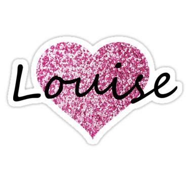 Louise Pink Heart Stickers By Obercostyle Redbubble Pink Glitter