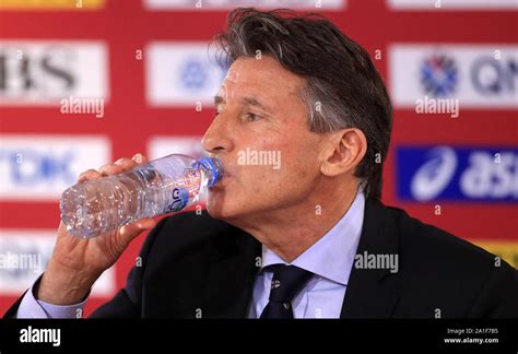 IAAF President Sebastian Coe During A Press Conference Ahead Of The