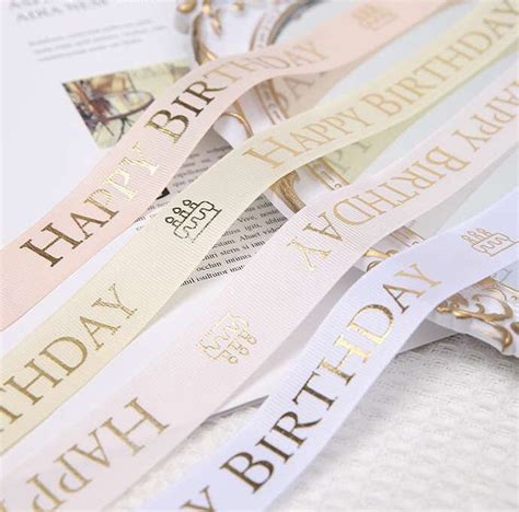 40m25mm Birthday Ribbon Party Happy Birthday Ribbon Wrapping T