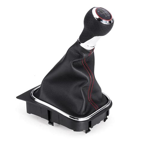 Buy 6 Speed Gear Shift Knob Gearstick Gaiter Kit For VW Golf 6 MK5 MK6