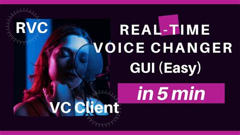 Easy Tutorialhow To Change Your Voice In Real Time W Free Rvc