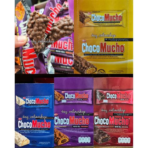 packbox choco mucho caramel wafer rolls cereal crispies shopee