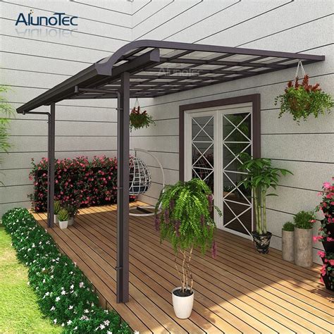 Alunotec Waterproof Metal Aluminium Pergolas Design Opening Roof Garden