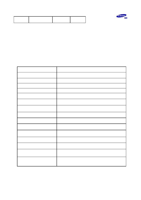 INR18650-29E datasheet(3/18 Pages) SAMSUNG | Lithium-ion Battery