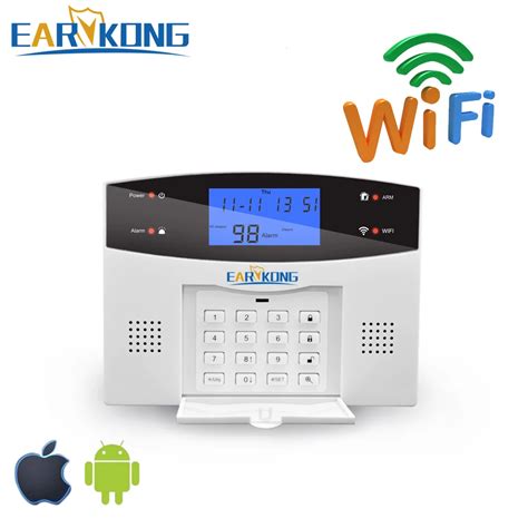 Upgrade Wifi Pstn Gsm Home Burglar Alarm System Support Wireless And Wired Detector Alarm Smart