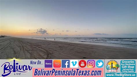 Hot And Sunny Beachfront In Crystal Beach, Texas.