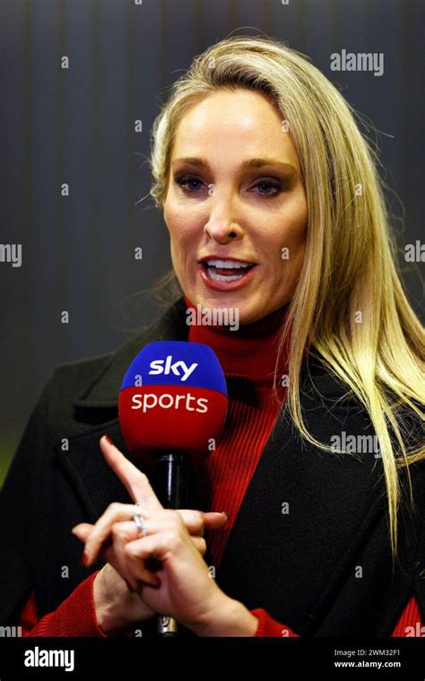 Sky Sports Presenter Jenna Brooks During The Betfred Super League Match At The Halliwell Jones