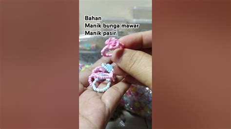 cincin manik pasir bunga mawar warna pink biru youtube