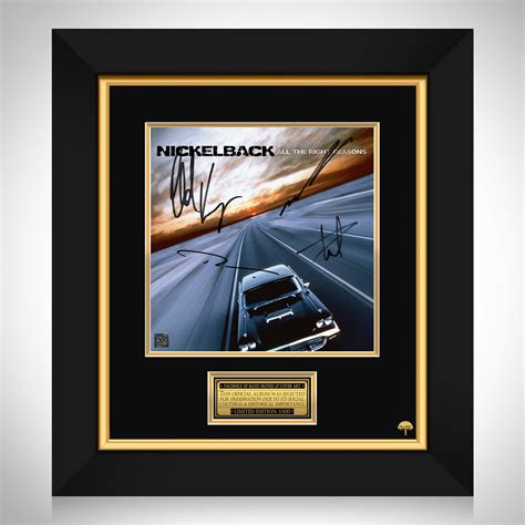 Nickelback - All the Right Reasons LP Cover Limited Signature Edition ...