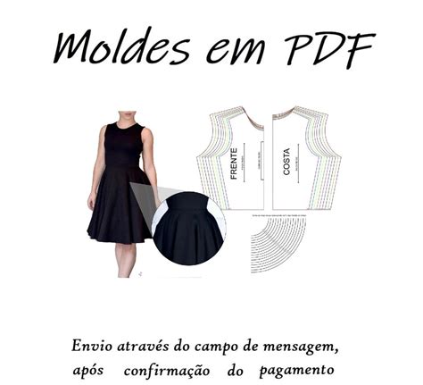 Molde Vestido God Loja Map Scraps Elo Produtos Especiais