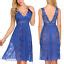 Sexy Womens Lace Deep V Lingerie Sheer Nightgown Babydoll G String US FAST EBay