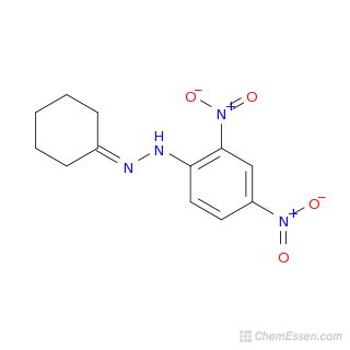 Cyclohexanone 2,4-dinitrophenylhydrazone Structure - C12H14N4O4 - Over ...