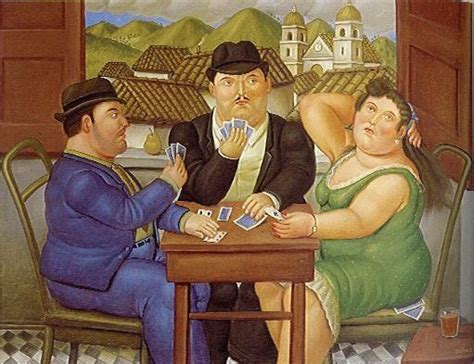 Los jugadores de cartas botero Fernando botero Obra artística