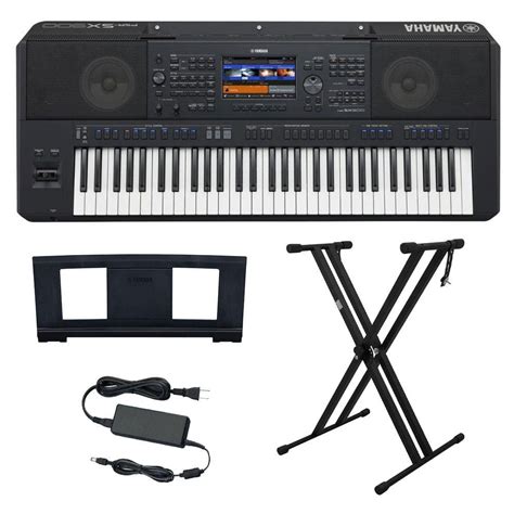 Kit Teclado Musical Yamaha Psr F51 Preto 61 Teclas Suporte X Fone