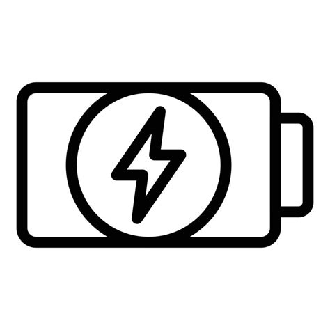 Phone Energy Icon Outline Vector Charge Battery 15213266 Vector Art At