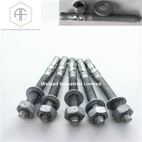 Hot Galvanized Wedge Bolt Prestressed Concrete Carbon Steel Wedge