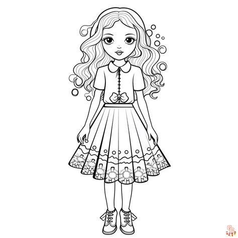 Fashion Coloring Pages For Girls Printable