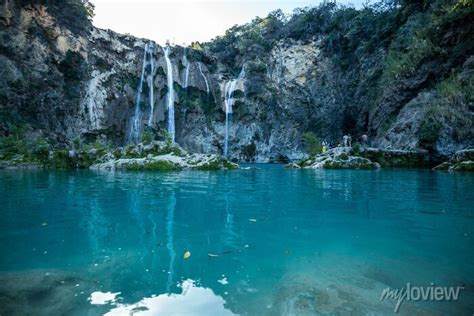 Cascada Del Salto En La Huasteca Potosina San Luis Potosi Mexico