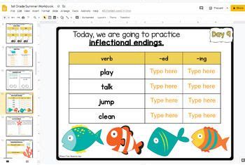 Summer Packet First Grade Summer Review Practice End Of The Year