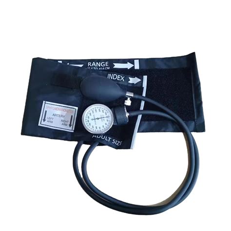 Black Aneroid Sphygmomanometer Kit Tensiometer Manual Profesional Blood