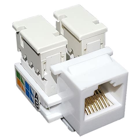 Kit 1 Peça de Espelho 4x2 2 saídas Keystone RJ45 Keystone RJ11