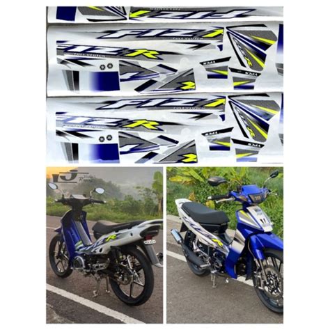 Jual STIKER STRIPING F1Z R F1ZR FIZR FIZ FULL CLUTCH 2004 BIRU PUTIH