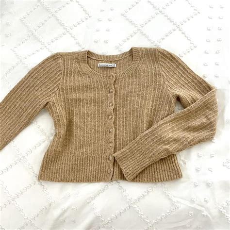 Abercrombie Fitch Sweater Color Oatmeal Depop