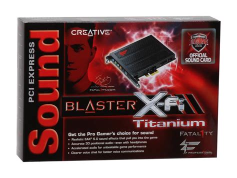 Creative Sound Blaster X-Fi Titanium Fatal1ty Sound Card - Newegg.ca