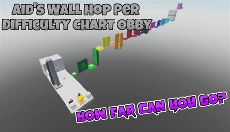 Aids Wall Hop Per Difficulty Chart Obby Roblox Difficulty Chart Obby