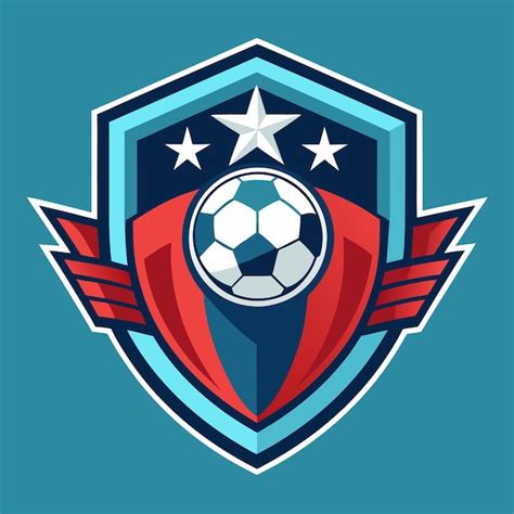 Ilustra O Do Logotipo Da Equipe De Futebol Em Fundo Branco Vetor Premium