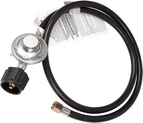 Thermomate Propane Regulator Low Pressure Lpg Adapter Connector With 5 Feet Qcc1