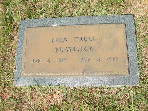 Lida Mae Trull Blaylock 1913 1985 Find A Grave Gedenkplek