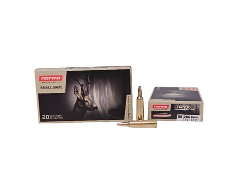 Norma ORYX 22 250 Rem Ammo Bonded Soft Point 20 Ct