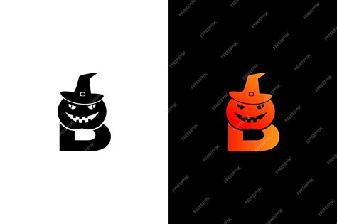 Premium Vector Halloween Letter B Logo Design Halloween Letter B Logo