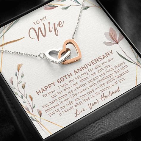 60th Wedding Anniversary Gift For Wife 60th Anniversary Etsy