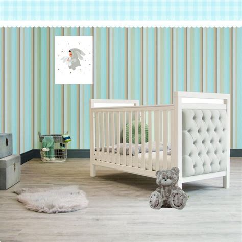 PAPEL DE PAREDE LISTRAS AZUL NUDE Casa Harmonia MadeiraMadeira