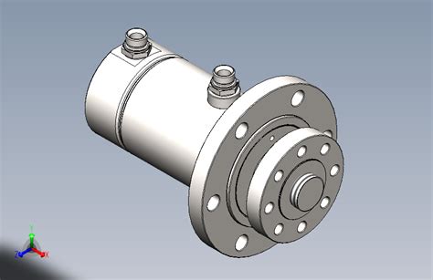 液压缸 2solidworks 2016模型图纸下载 懒石网