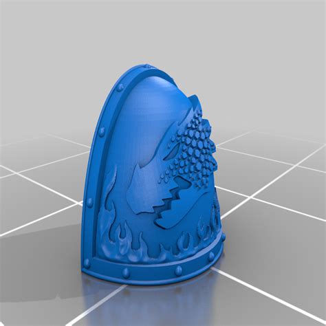 Free STL File Salamanders Shoulder Pads Mk II III VII3D Print Object