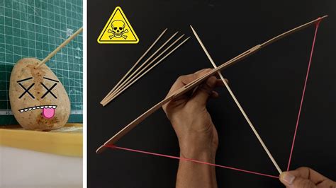 Powerful Bow And Arrow From Popsicle Sticks Rubber Band And Popsicle