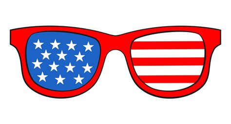 4th Of July Glasses In The Usa Flag Colors 24630098 Vector Art At Vecteezy