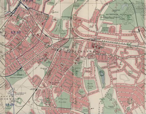 Map of Beckenham, London