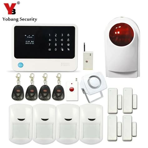 Sistema De Alarma Gsm Wifi Yobangsecurity G B Teclado T Ctil Gsm