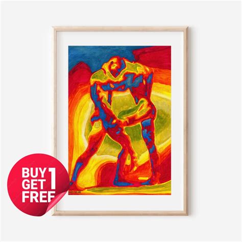Gay Male Art Print Phallic Art Print Same Sex Marriage Etsy